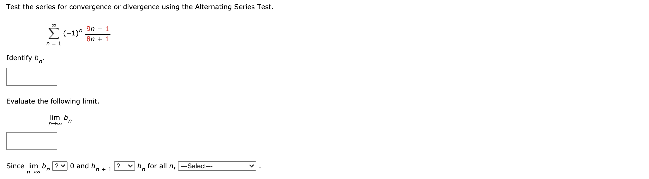 Solved Test The Series For Convergence Or Divergence Using Chegg Com