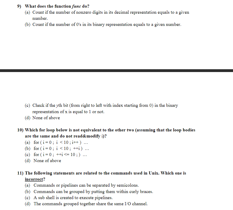 Solved 1) Which of the following command(s) can be used to | Chegg.com
