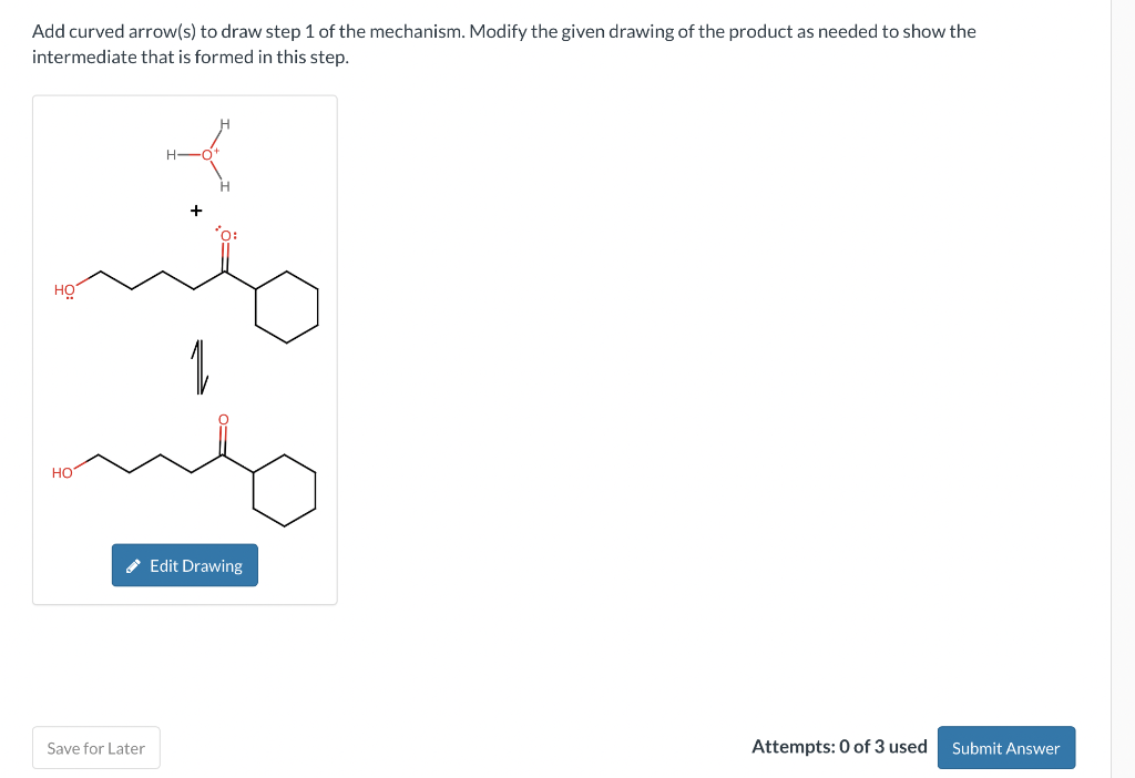 Solved Add curved arrow(s) to draw step 1 of the mechanism. | Chegg.com