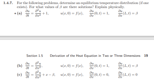 Solved 1.4.7. For the following problems, determine an | Chegg.com