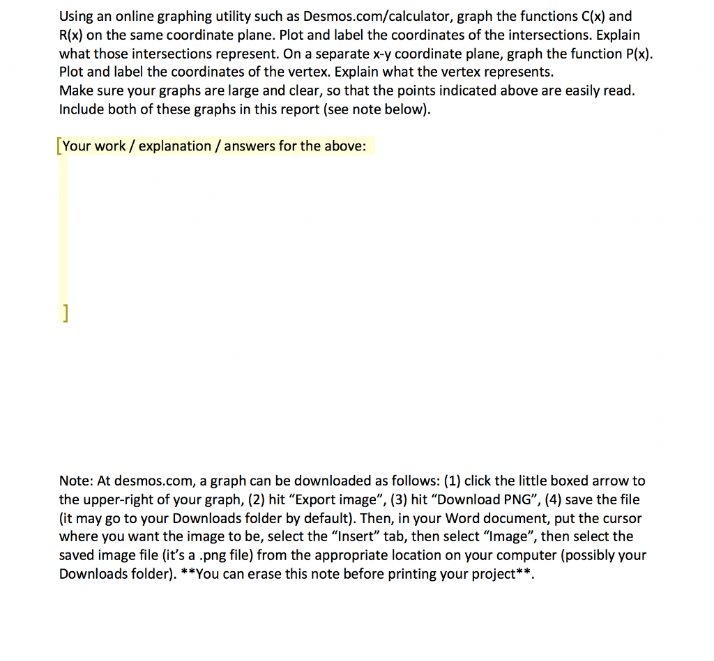 Math 202 Spring 2020 Project Section Number: [ ] | Chegg.com