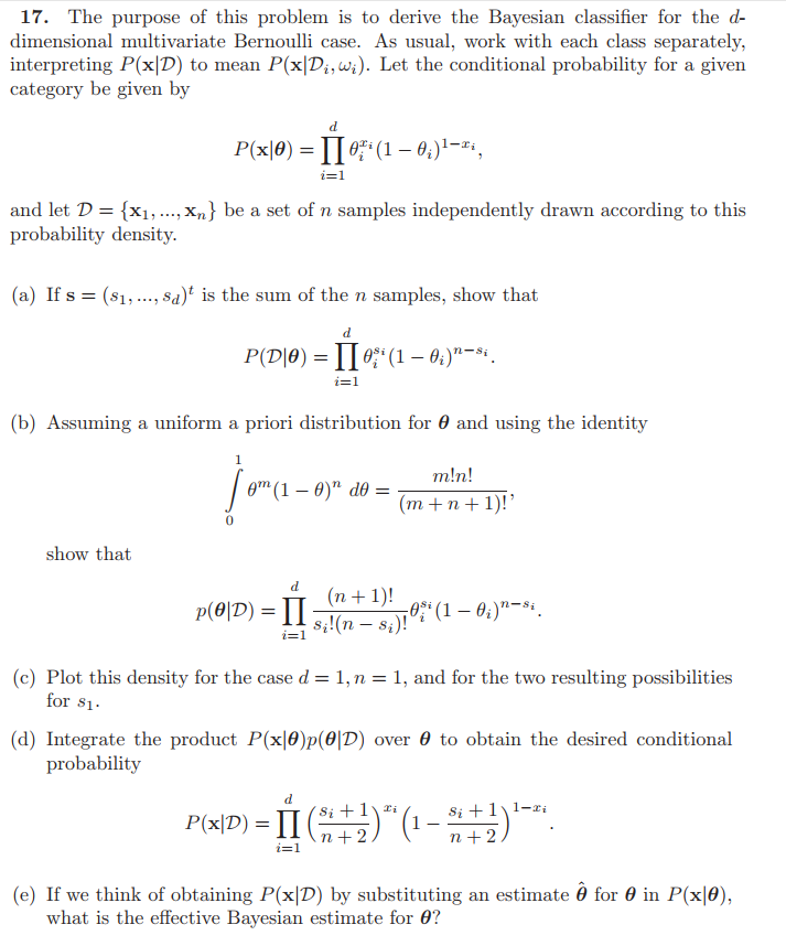 Solved 17. The purpose of this problem is to derive the | Chegg.com