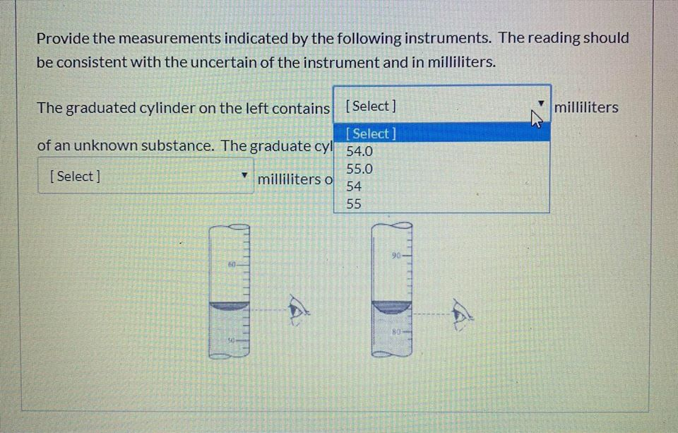 Solved Provide the measurements indicated by the following | Chegg.com