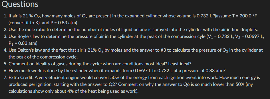 Solved An internal combustion engine takes the Enthalpy | Chegg.com