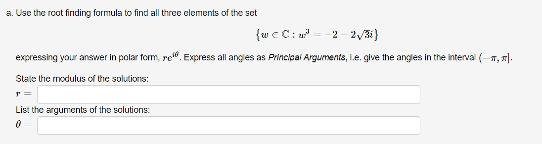 Solved a. Use the root finding formula to find all three | Chegg.com