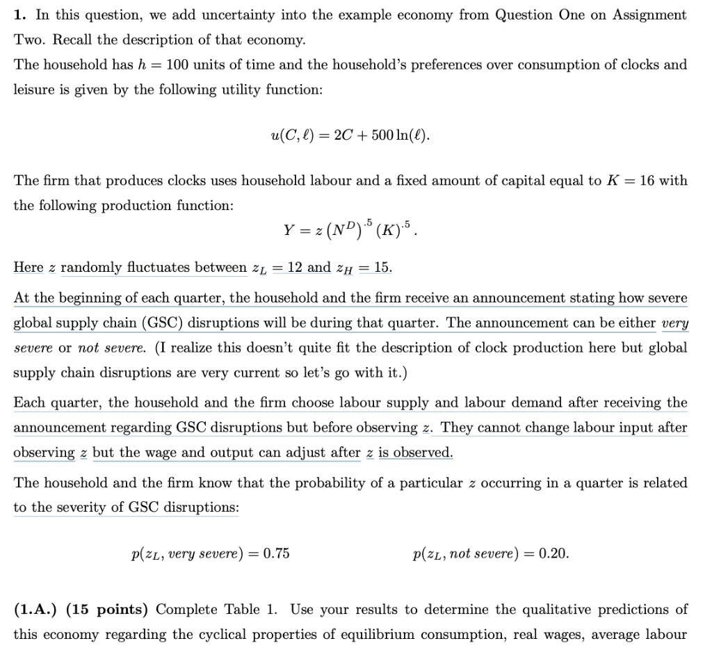 assignment problem with uncertainty