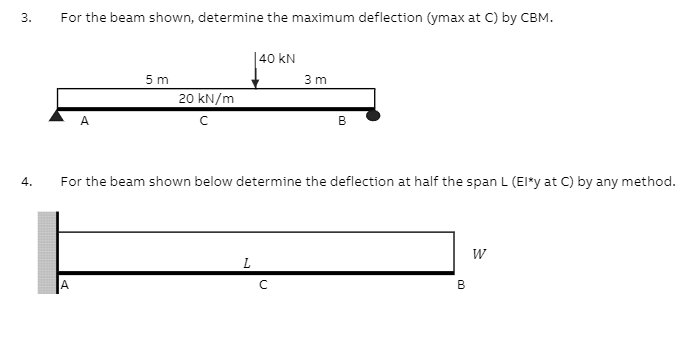 Solved 3. For the beam shown, determine the maximum | Chegg.com