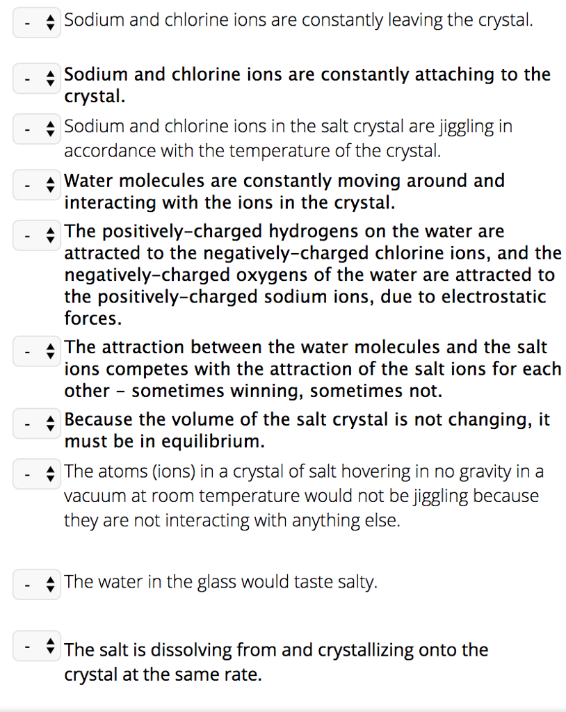 Solved Sodium and chlorine ions are constantly leaving the