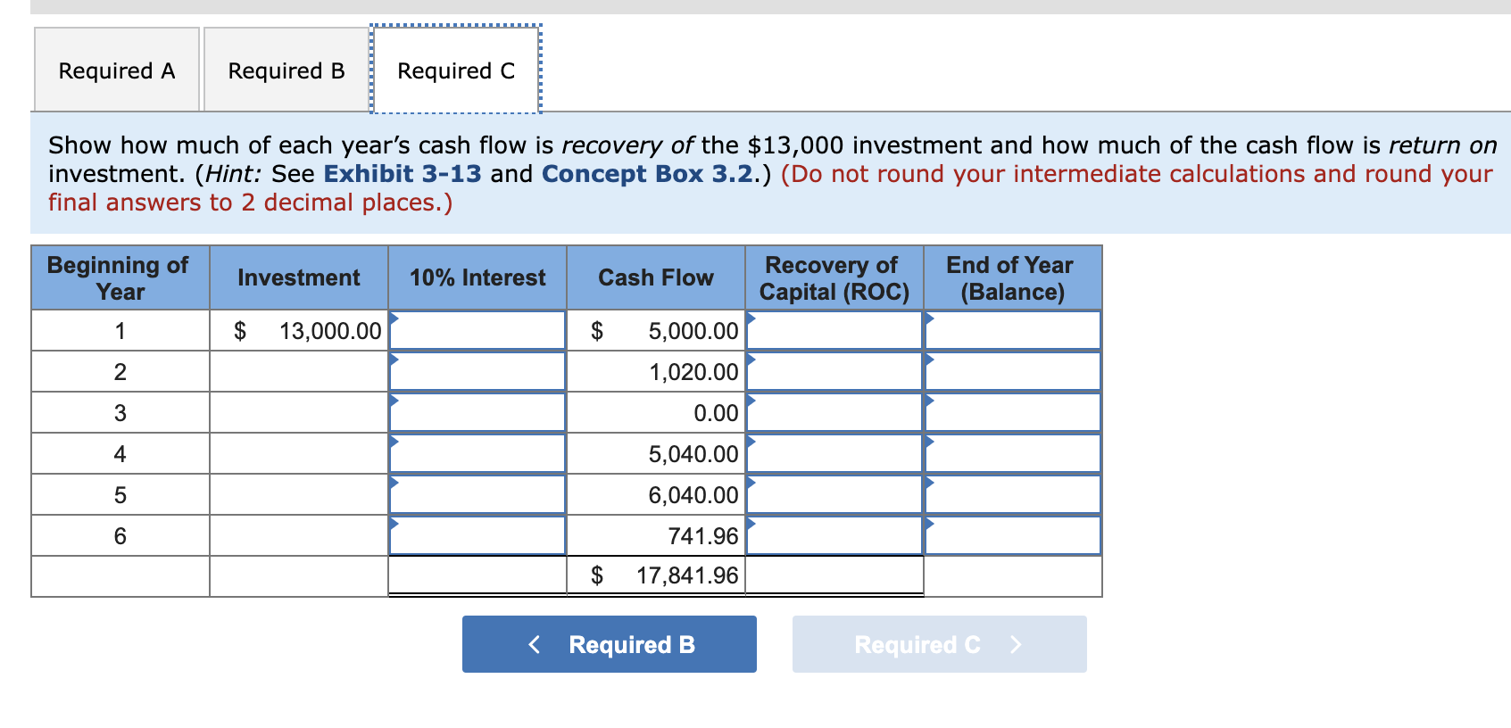 Solved Required A Required B Required C Show how much of | Chegg.com