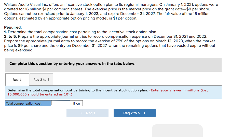 solved-walters-audio-visual-inc-offers-an-incentive-stock-chegg