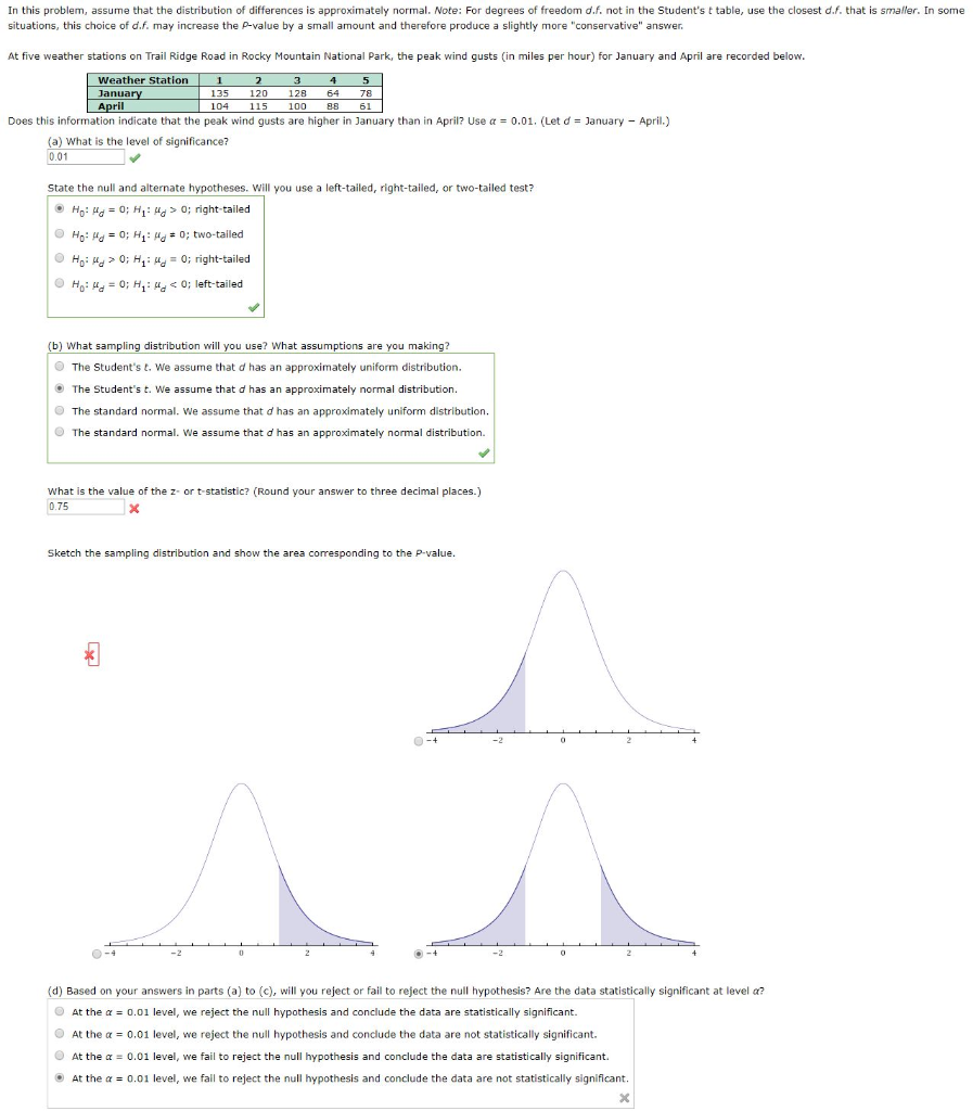 degrees of freedom for student t distribution