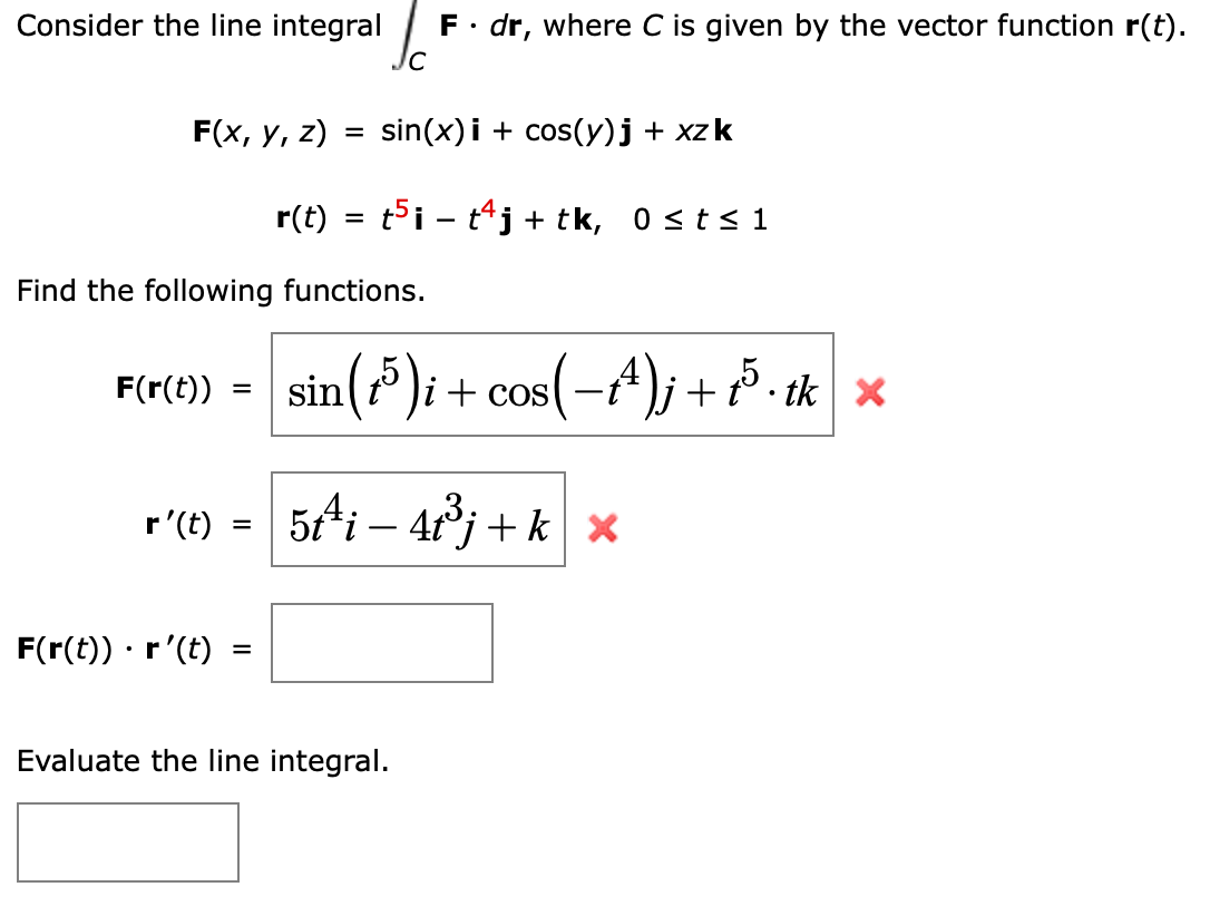 Solved Consider The Line Integral ∫cf⋅dr Where C Is Given