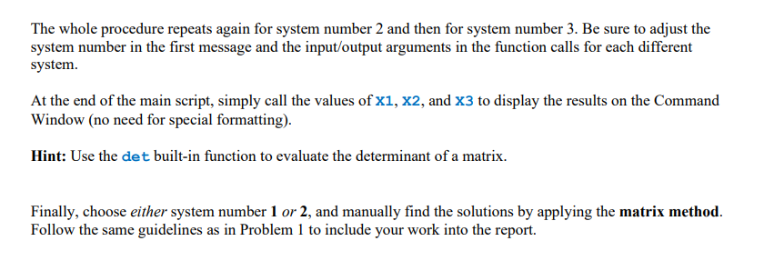 Solved Problem 3 Create two MATLAB script files named as: | Chegg.com