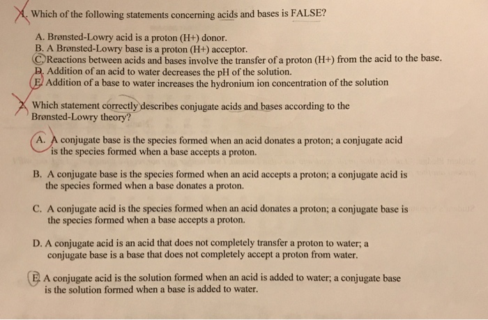 solved-which-of-the-following-statements-concerning-acids-chegg