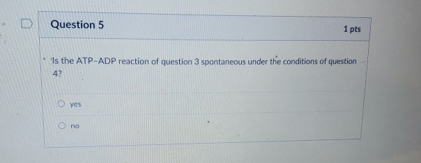 Solved D Question 3 1 pts An important biochemical reaction | Chegg.com