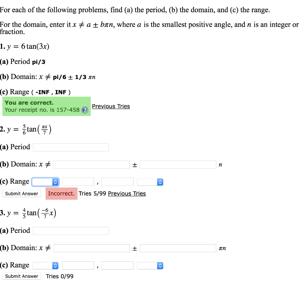 Solved For each of the following problems, find (a) the | Chegg.com