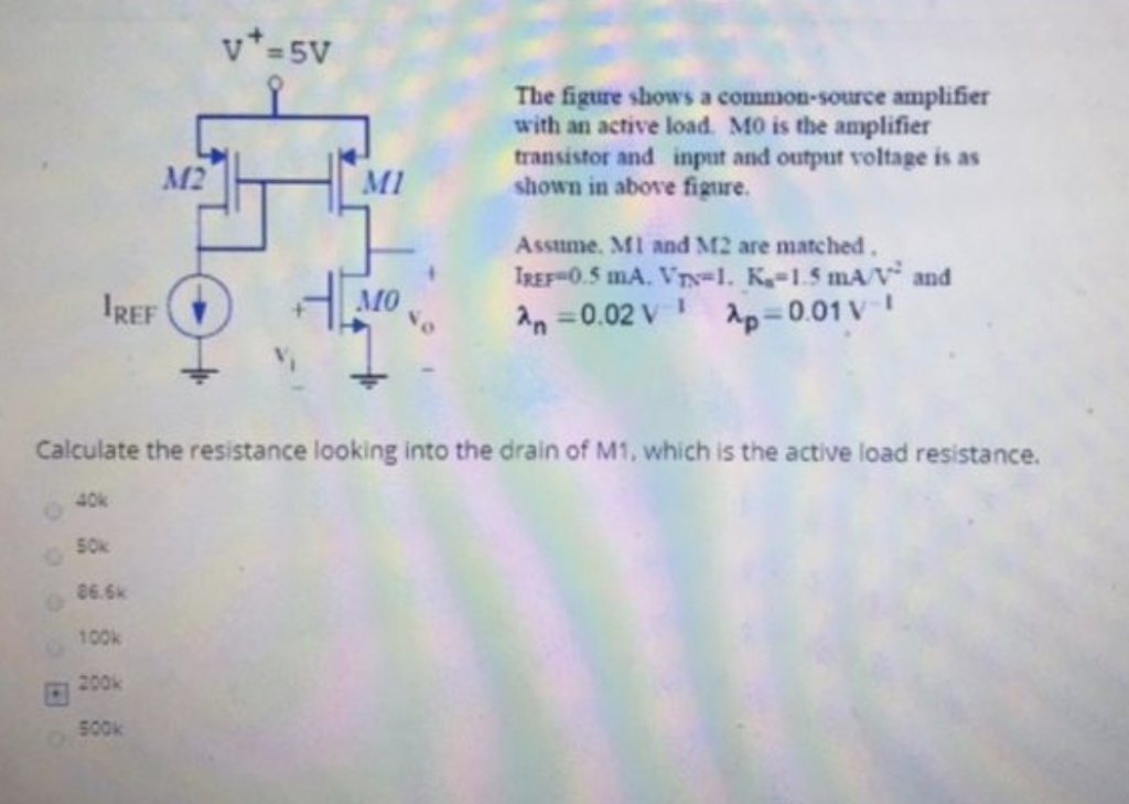 common source amplifier with active load