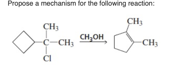 Solved Propose a mechanism for the following reaction(5 | Chegg.com