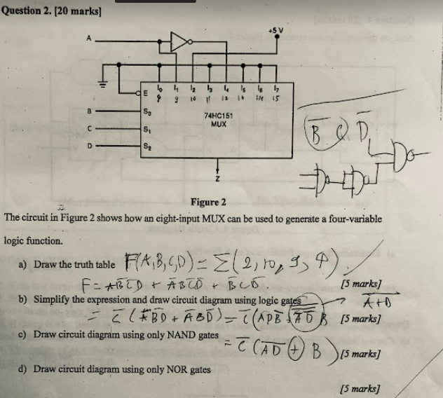 Solved Question 2. [20 marks] A E Sp 10 1₁ 12 ? 9 S₁ 13 14