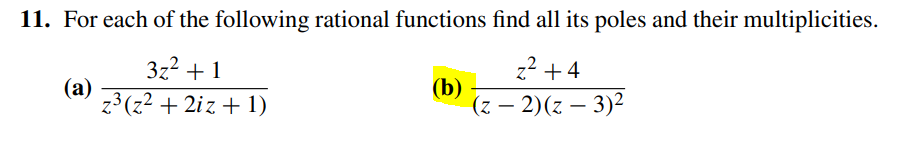 Solved Complex Analysis: Show All Steps And Please Solve (b) | Chegg.com