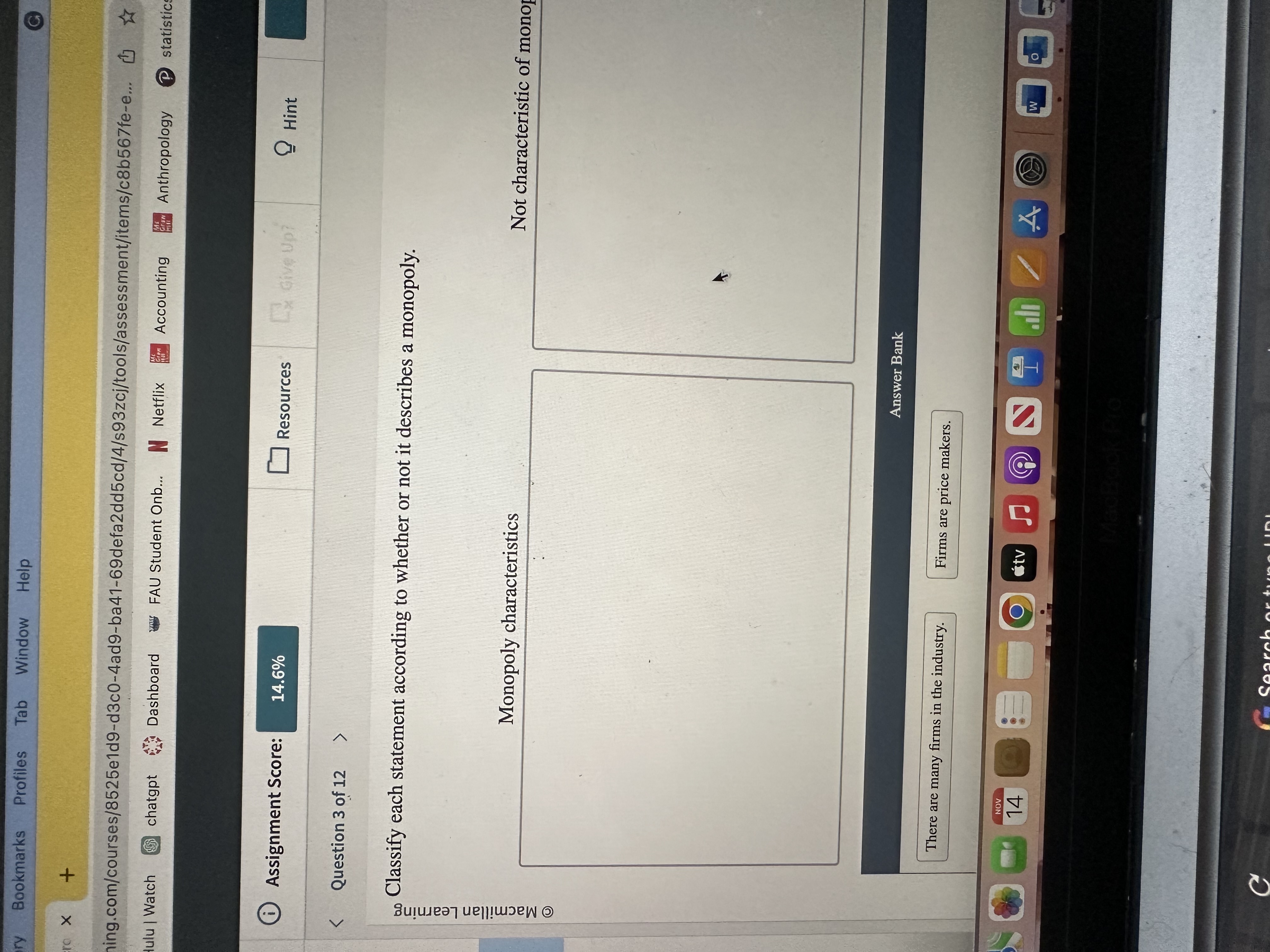 Solved Classify each statement according to whether or not | Chegg.com