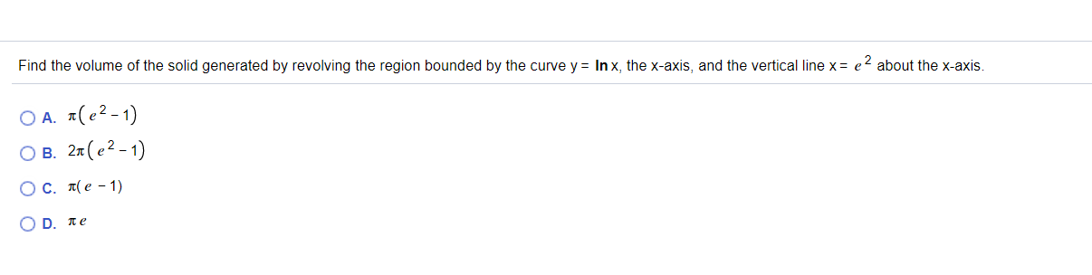 Solved Find the volume of the solid generated by revolving | Chegg.com