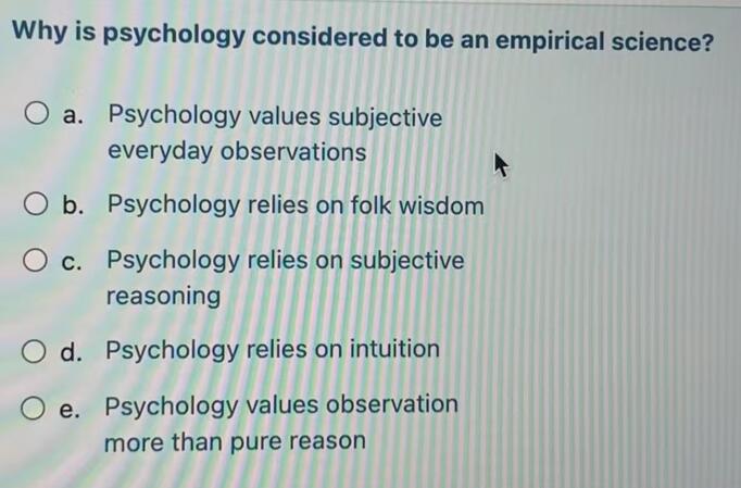 why is psychology considered a science