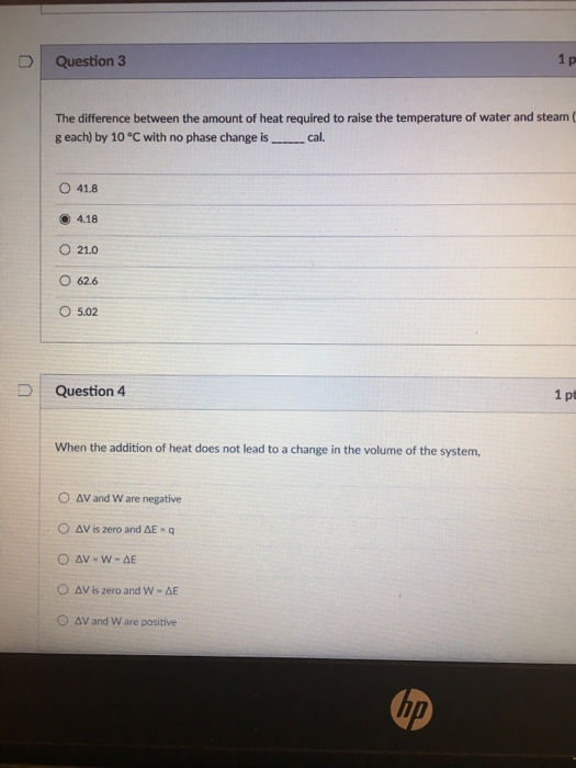 Solved Question 3 1 p The difference between the amount of | Chegg.com