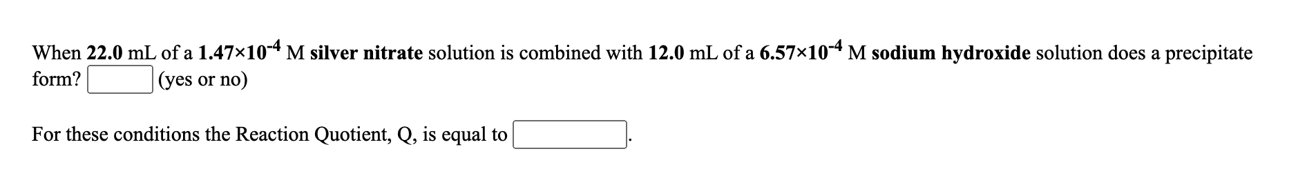 Solved When 22 0 ML Of A 1 47 10 4 M Silver Nitrate Solution Chegg Com   Phpfffvth