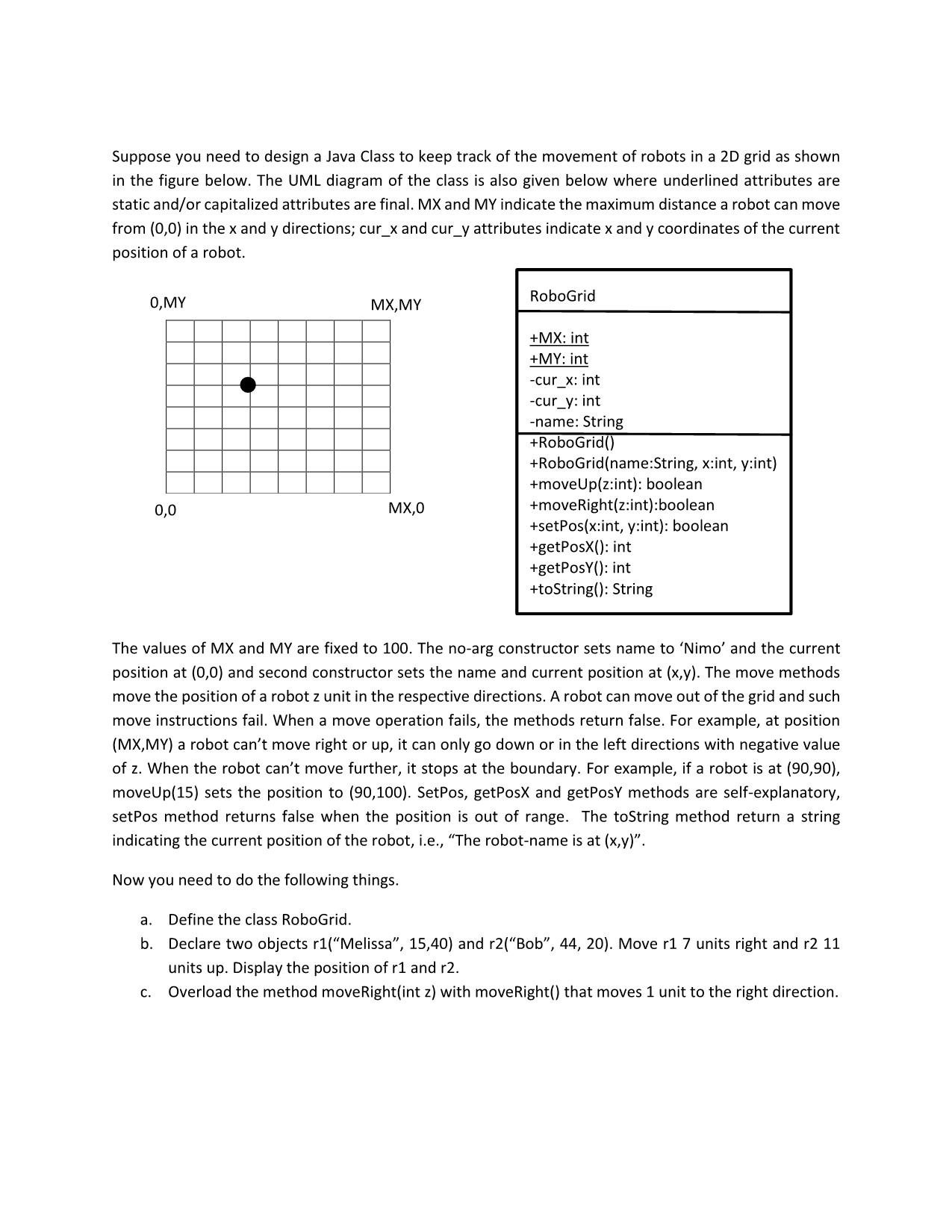 Solved Suppose you need to design a Java Class to keep track | Chegg.com