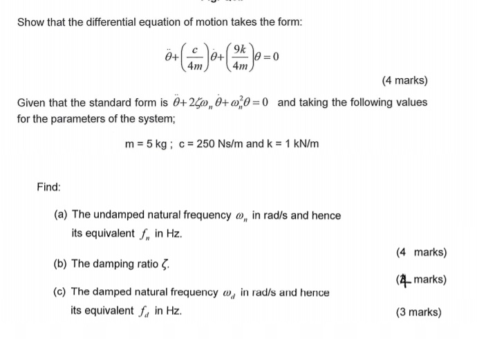 Solved A linear harmonic oscillator having a mass of 1.10 kg | Chegg.com