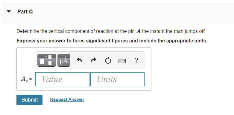 Solved Part A Determine the angular acceleration of the | Chegg.com