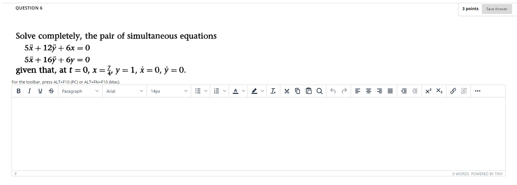 Solved QUESTION 6 3 points Save Answer Solve completely, the | Chegg.com