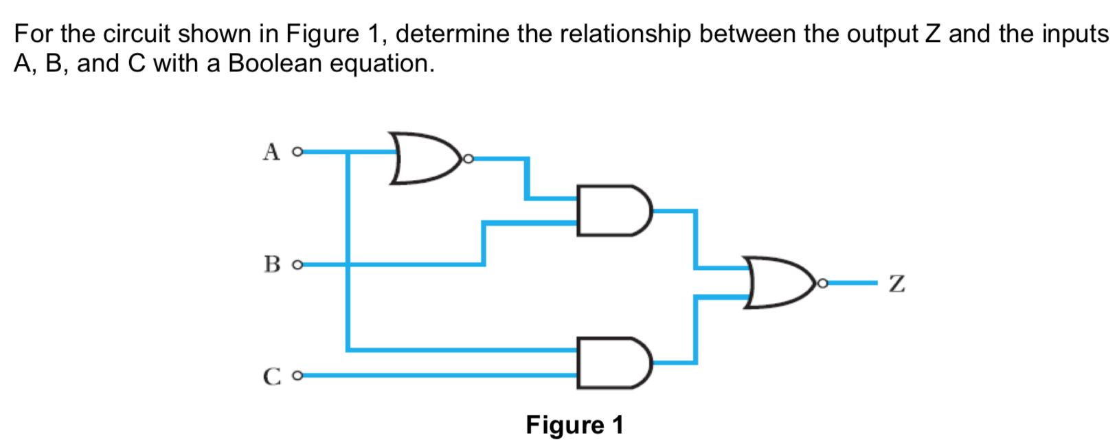 Solved For the circuit shown in Figure 1, determine the | Chegg.com