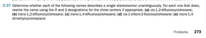 Solved C.23 What is the configuration, Z or E, of each of | Chegg.com
