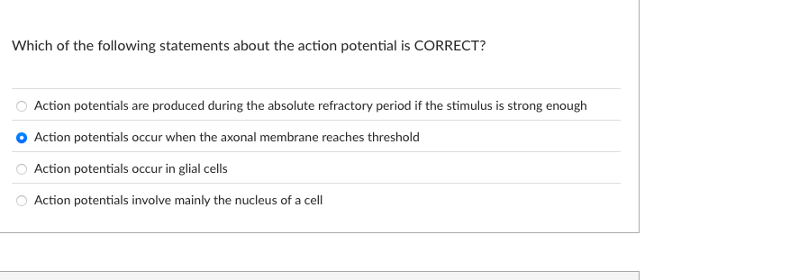 Solved Which of the following statements about the action | Chegg.com