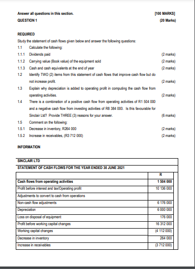 Solved Answer all questions in this section. [100 MAPoKS] | Chegg.com ...