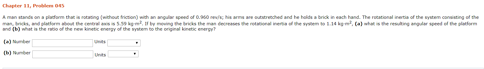 Solved Chapter 11, Problem 045 A man stands on a platform | Chegg.com