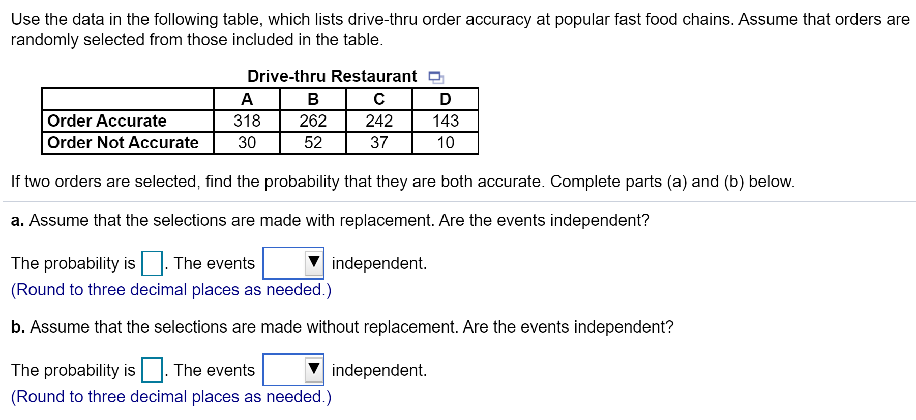 Solved Use The Data In The Following Table, Which Lists | Chegg.com