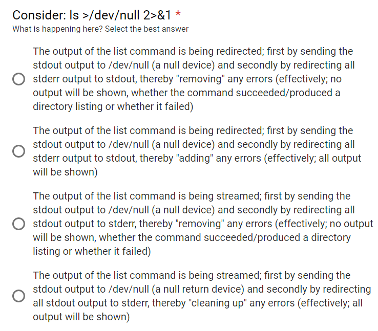 Solved Consider Is >/dev/null 2>&1 What is happening here?