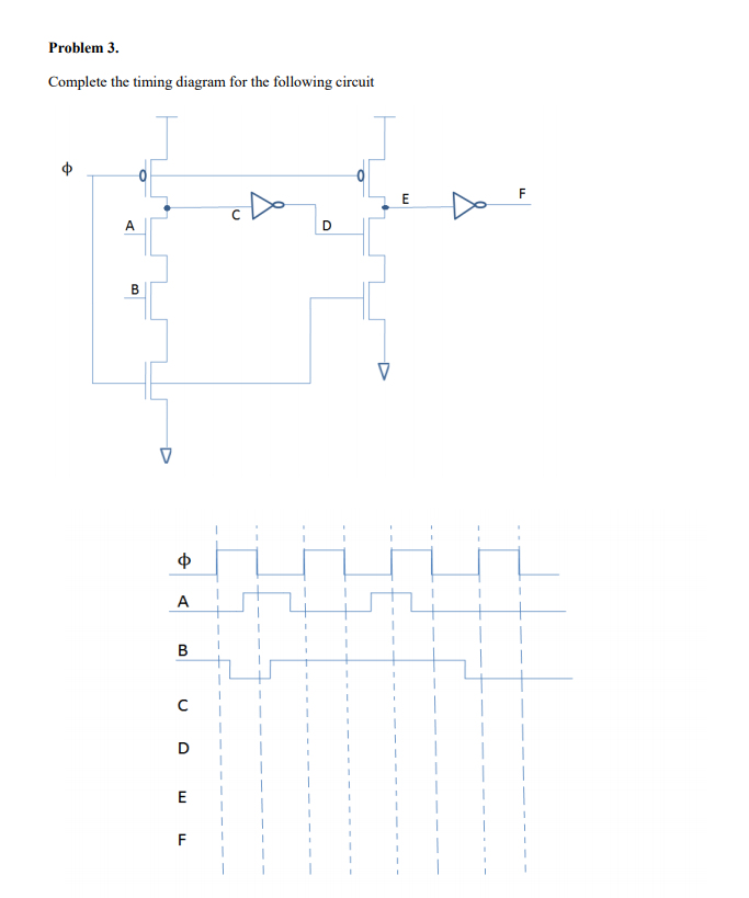 Solved Problem 3. for the following circuit | Chegg.com