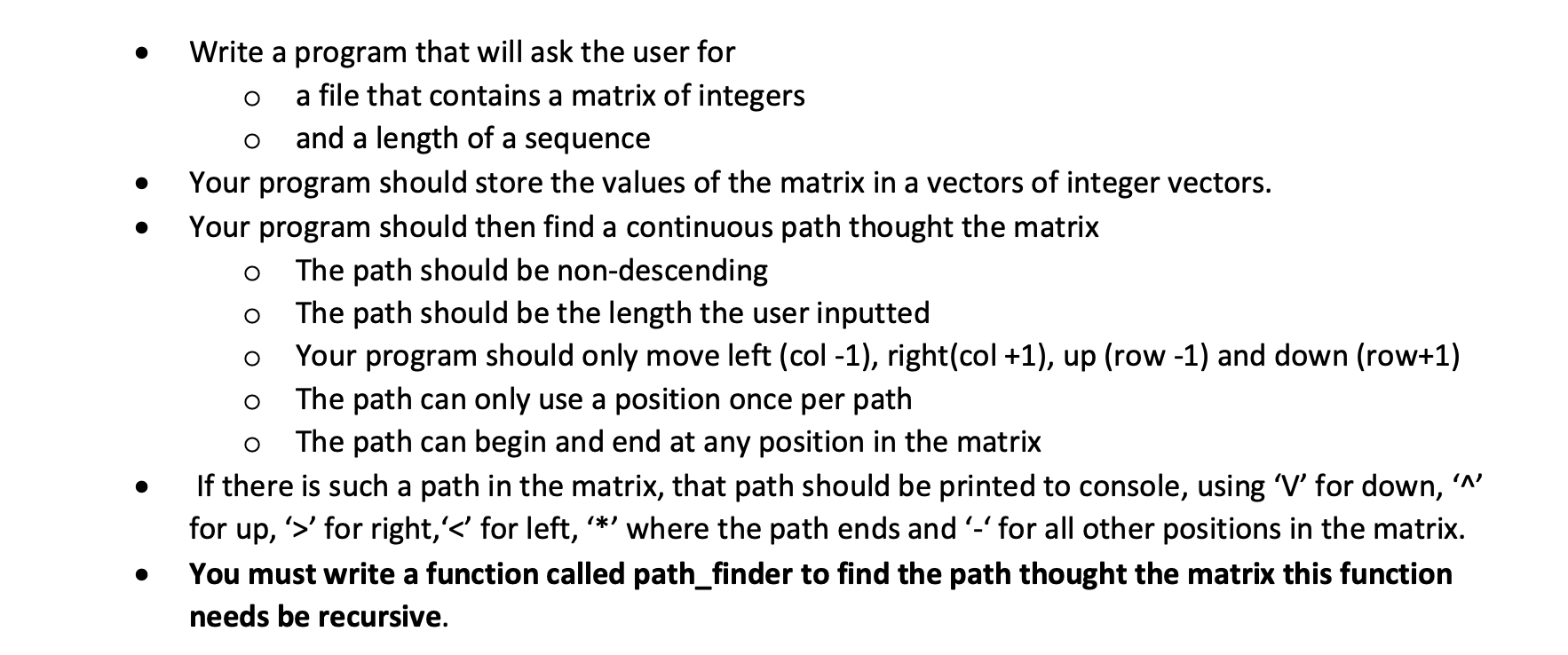 O O O O Write a program that will ask the user for a | Chegg.com