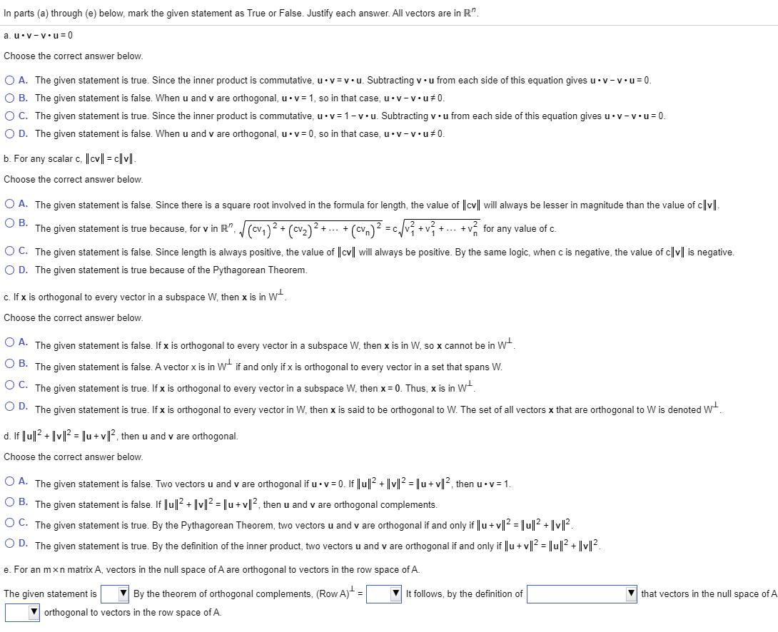 Solved In Parts (a) Through (e) Below, Mark The Given | Chegg.com