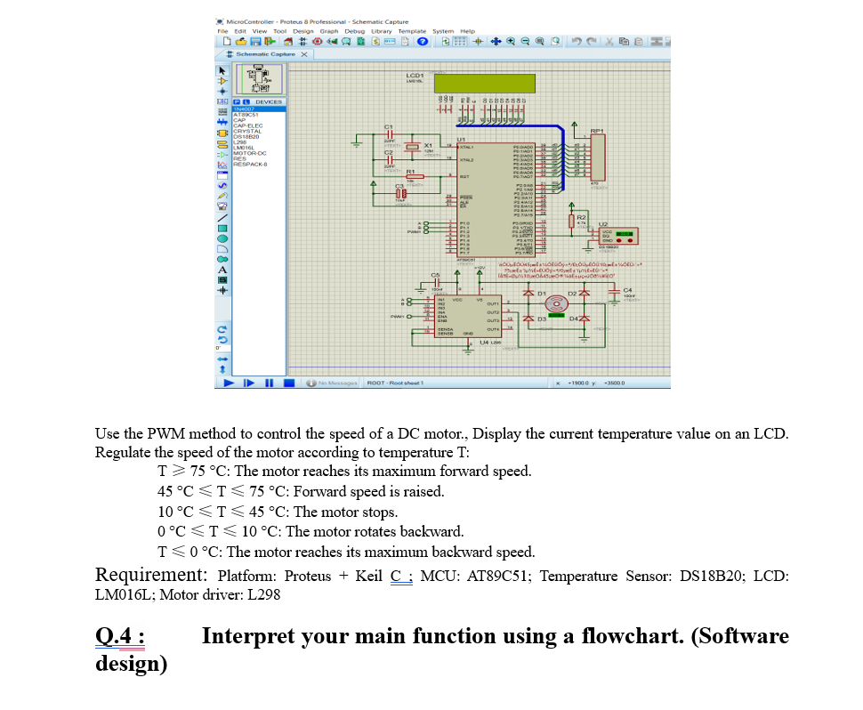 Solved MicroController - Proteus & Professional - Schematic | Chegg.com