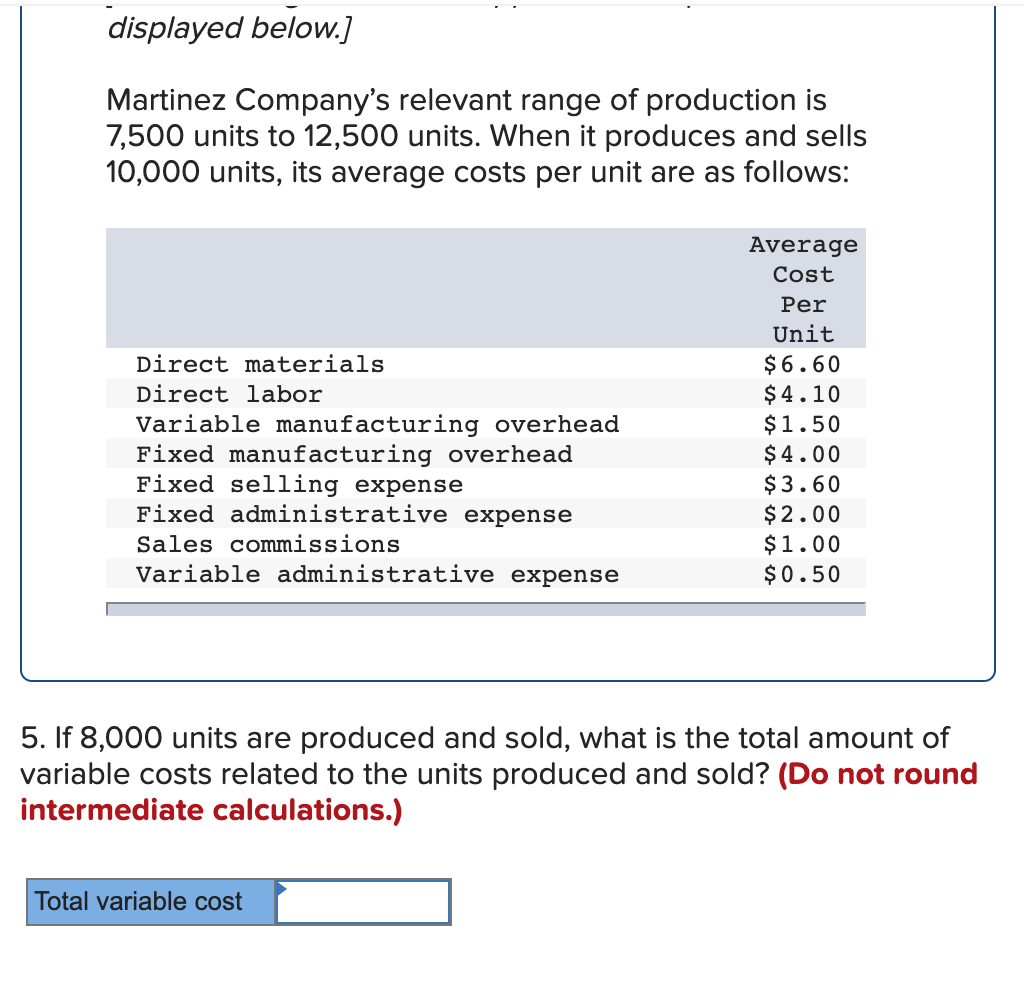 solved-martinez-company-s-relevant-range-of-production-is-chegg