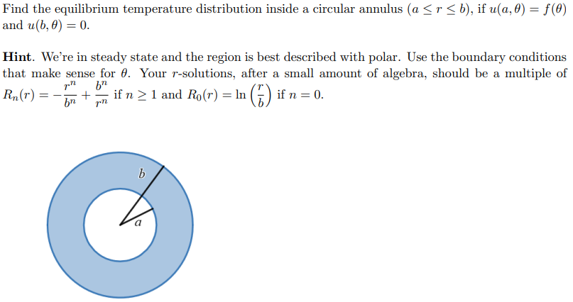 Solved Find the equilibrium temperature distribution inside | Chegg.com