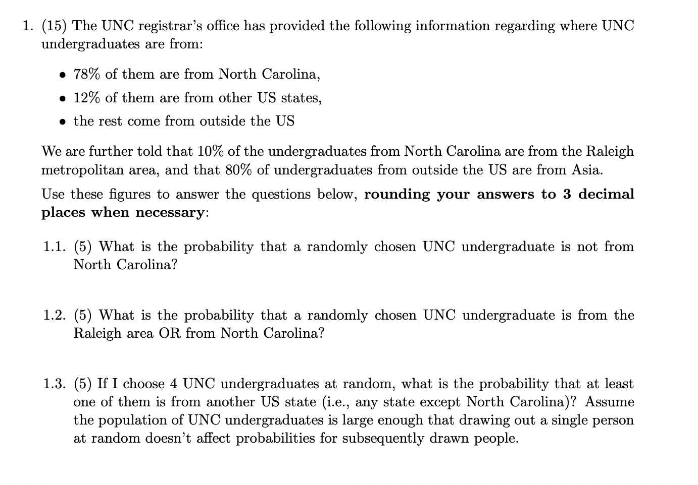 unc 1 2015