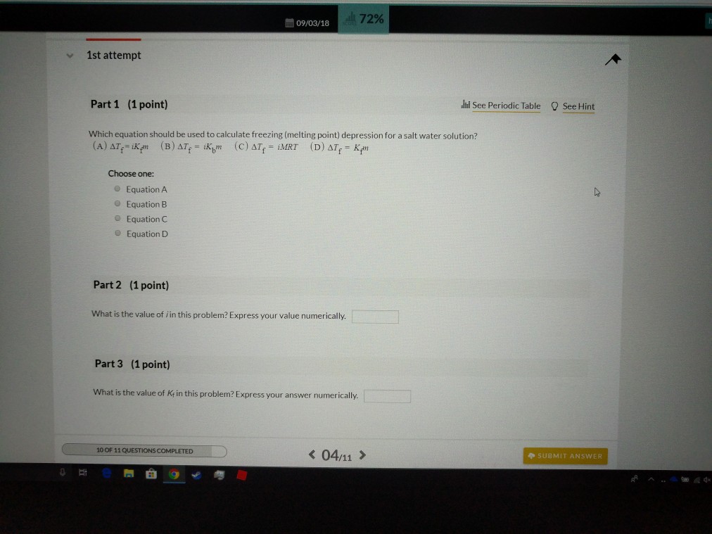 Solved 172% 09/03/18 v 1st attempt Part 1 (1 point) hi See | Chegg.com