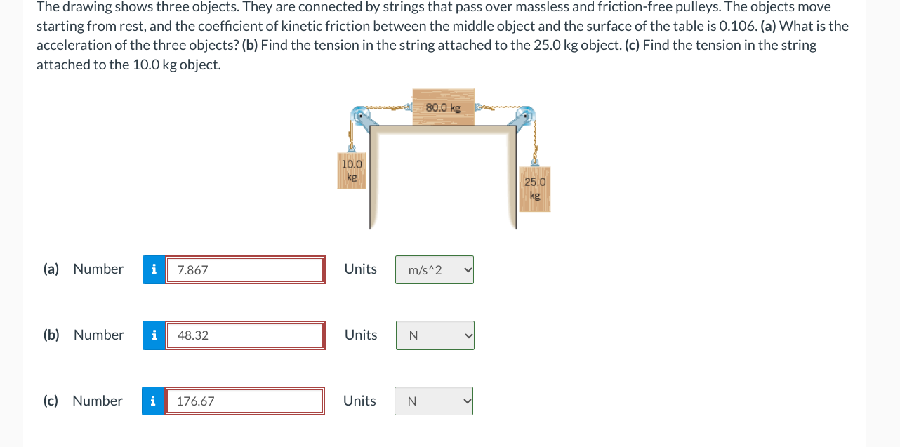 The drawing shows three objects. They are connected