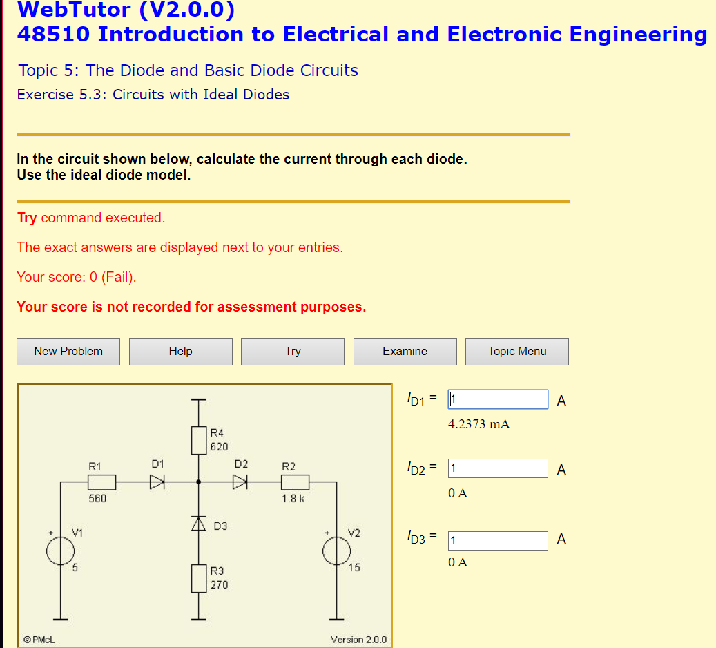 Solved Topic 5 The Diode and Basic Diode Circuits Exercise